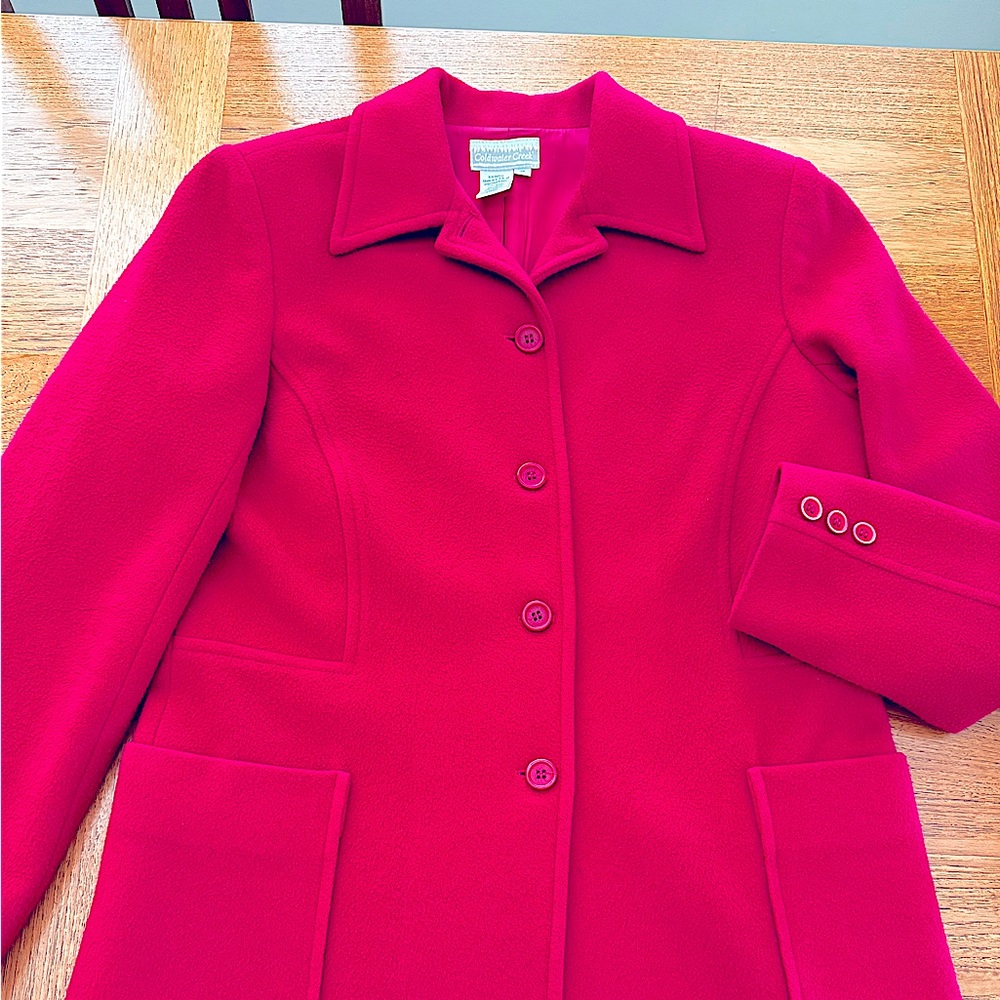 Coldwater Creek Ladies Raspberry Jacket Size 6